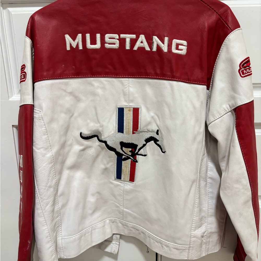 Red and White Racing Jacket - Picture 2 of 5